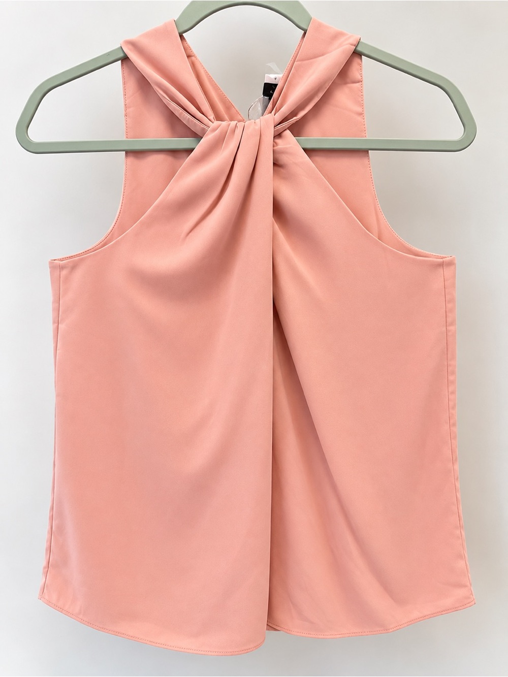 Current Air Blush Pink Twist Neck Sleeveless Top NWT XS